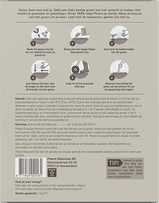 Pokon Graszaad Herstel Sos 2 Kg 2 Pokon Graszaad Herstel Sos 2 Kg - Afbeelding 2